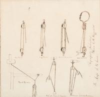 [CIVIL WAR]. A group of 10 pre-War drawings/sketches believed to be class art made at the Naval Academy, many identified to "Fitzgerald," incl. renderings of engines, devices, and a map.