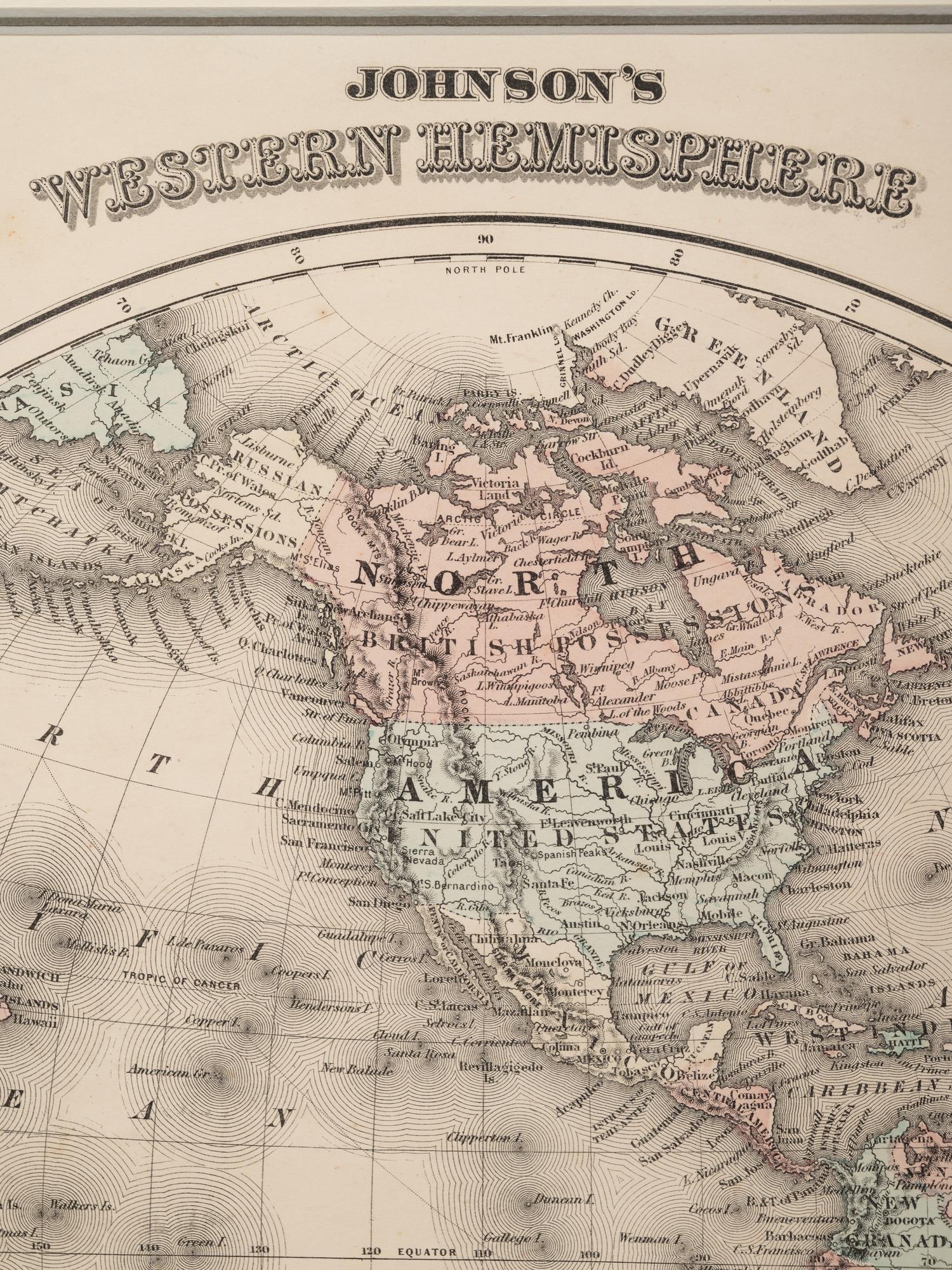 Five Framed Maps Pertaining to Illinois and the Surrounding States