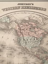 Five Framed Maps Pertaining to Illinois and the Surrounding States