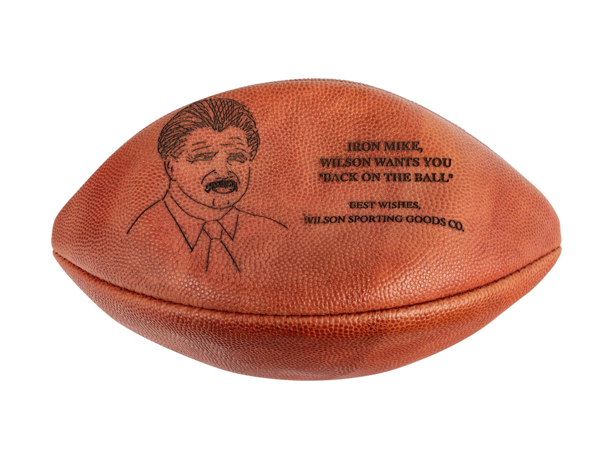 A Wilson Official NFL Football Gifted to Mike Ditka by Wilson Sporting Goods Formerly Displayed at Mike Ditka's Restaurant