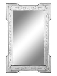 A Pair of Venetian Style Etched Glass Mirrors