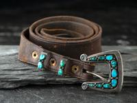 Navajo Silver and Turquoise Ranger Set