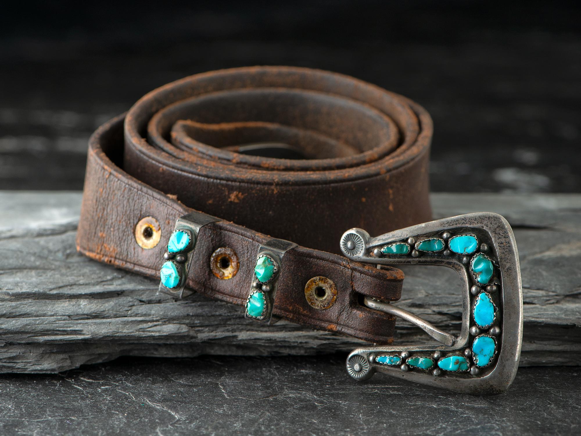 Navajo Silver and Turquoise Ranger Set