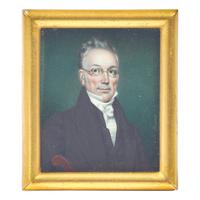 Nathaniel Rogers (American, 1788-1844) — Portrait Miniature of a Gentleman with Spectacles
