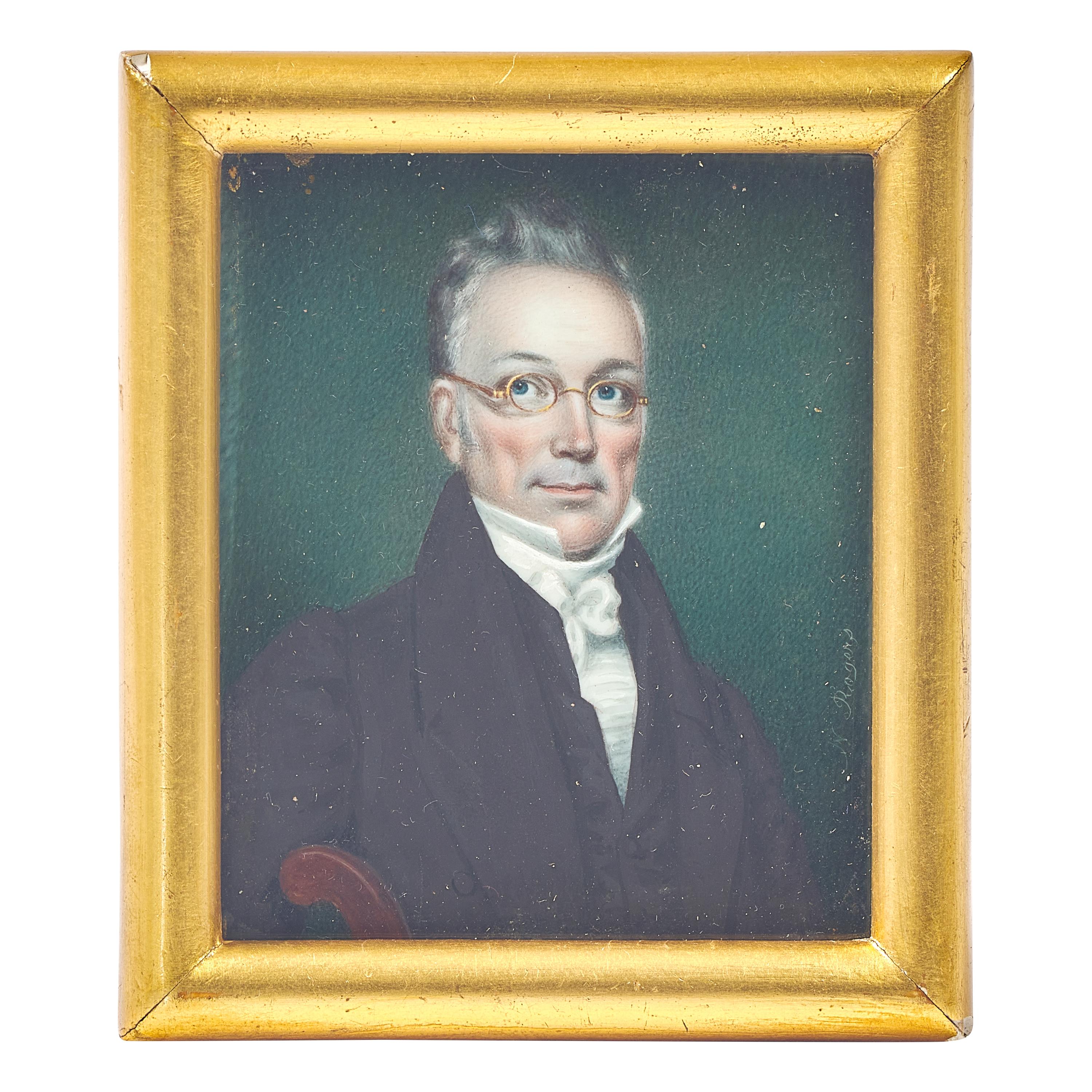 Nathaniel Rogers (American, 1788-1844) — Portrait Miniature of a Gentleman with Spectacles