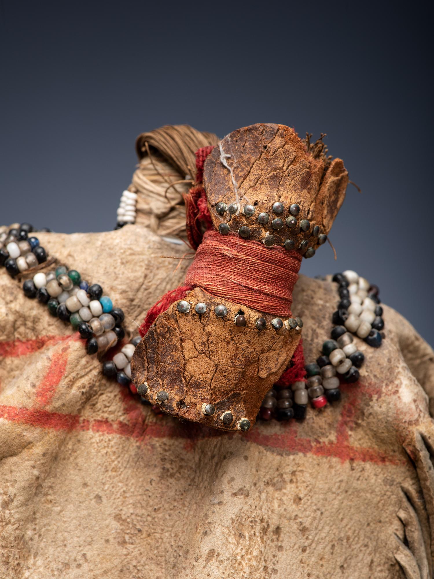 Western Apache Beaded Hide Doll