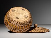 Panamint Lidded Polychrome Basket