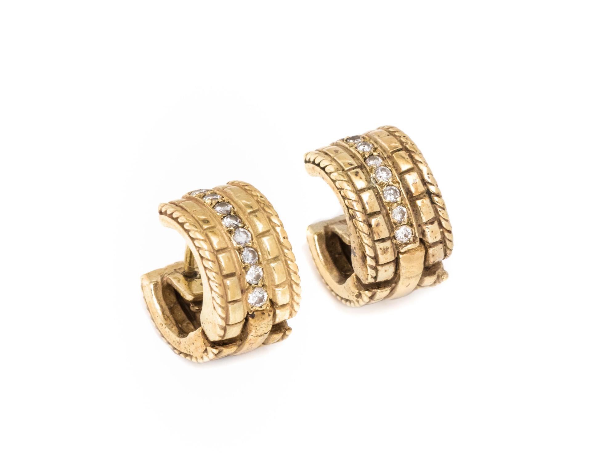 DIAMOND HOOP EARRINGS