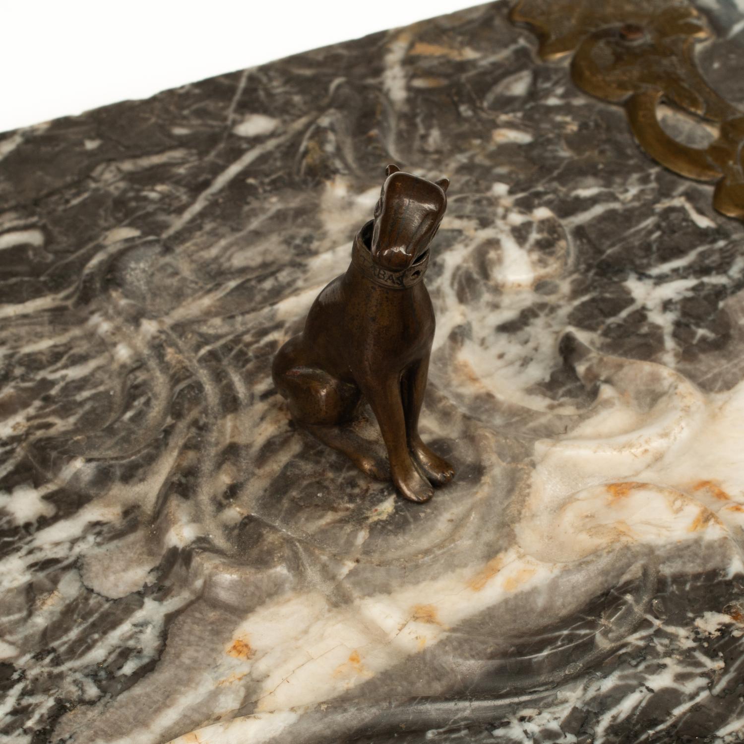 An Italian Marble Tea Caddy