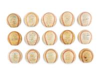A Group of 65 Vintage Minor and Independent League Signed Autograph Baseballs