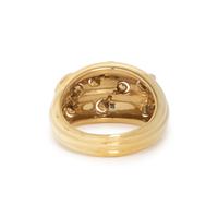 TIFFANY & CO., YELLOW GOLD STITCH RING