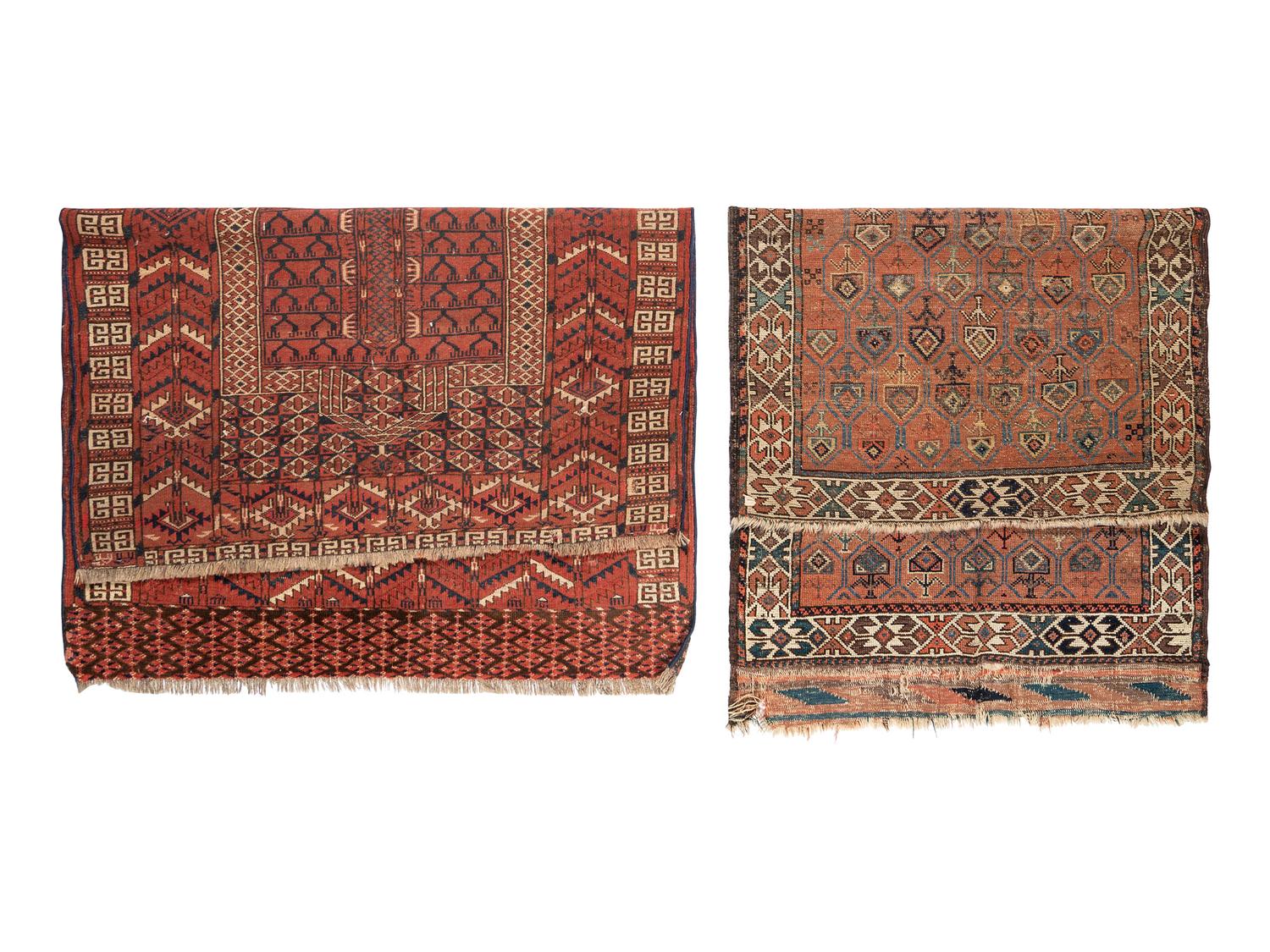 A Caucasian Wool Rug and a Baluch Wool Rug