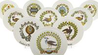 A Set of Fifteen Limoges Porcelain Luncheon Plates