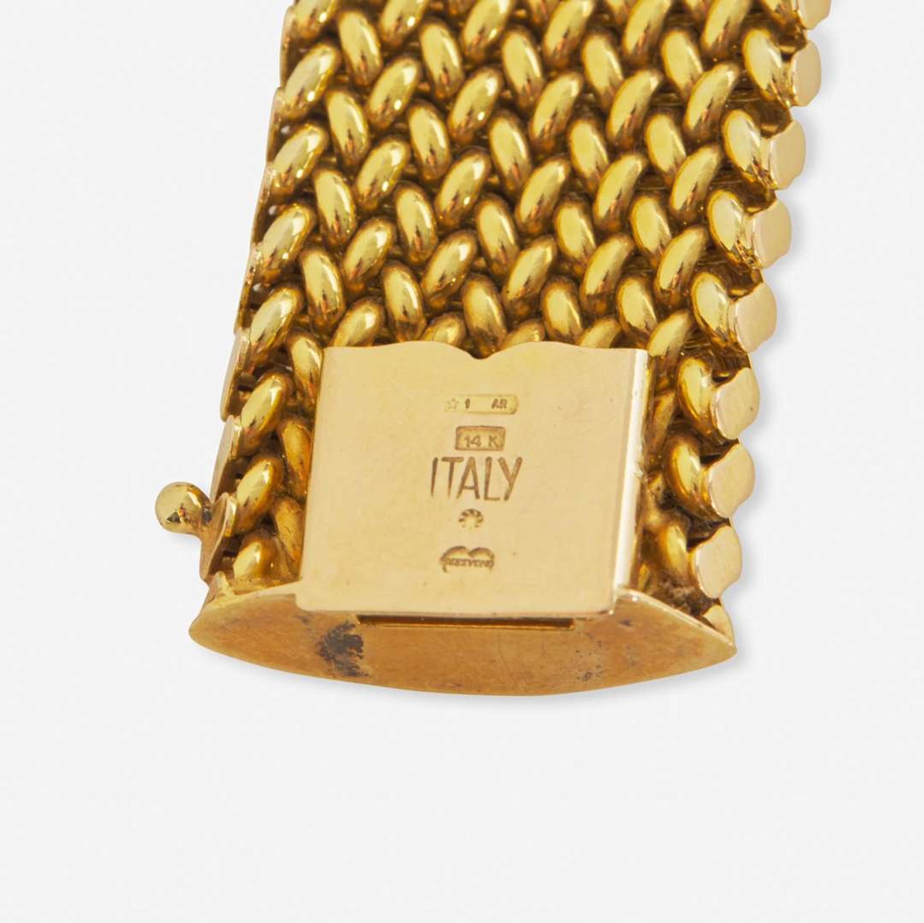 A Set of Two 14K Yellow Gold Bracelets