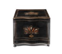 A Napoleon III Brass Inlaid and Ebonized Cave à Liqueur