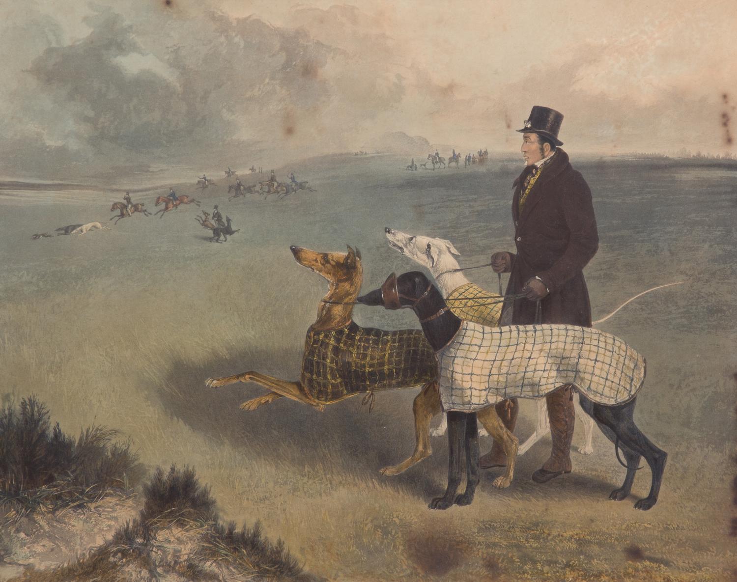 George Henry LAPORTE, after Image 13 3/4 x 17 1/4 inches. — Coursing: Plate 1, The First Turn - Coursing: Plate 2, ...Steady