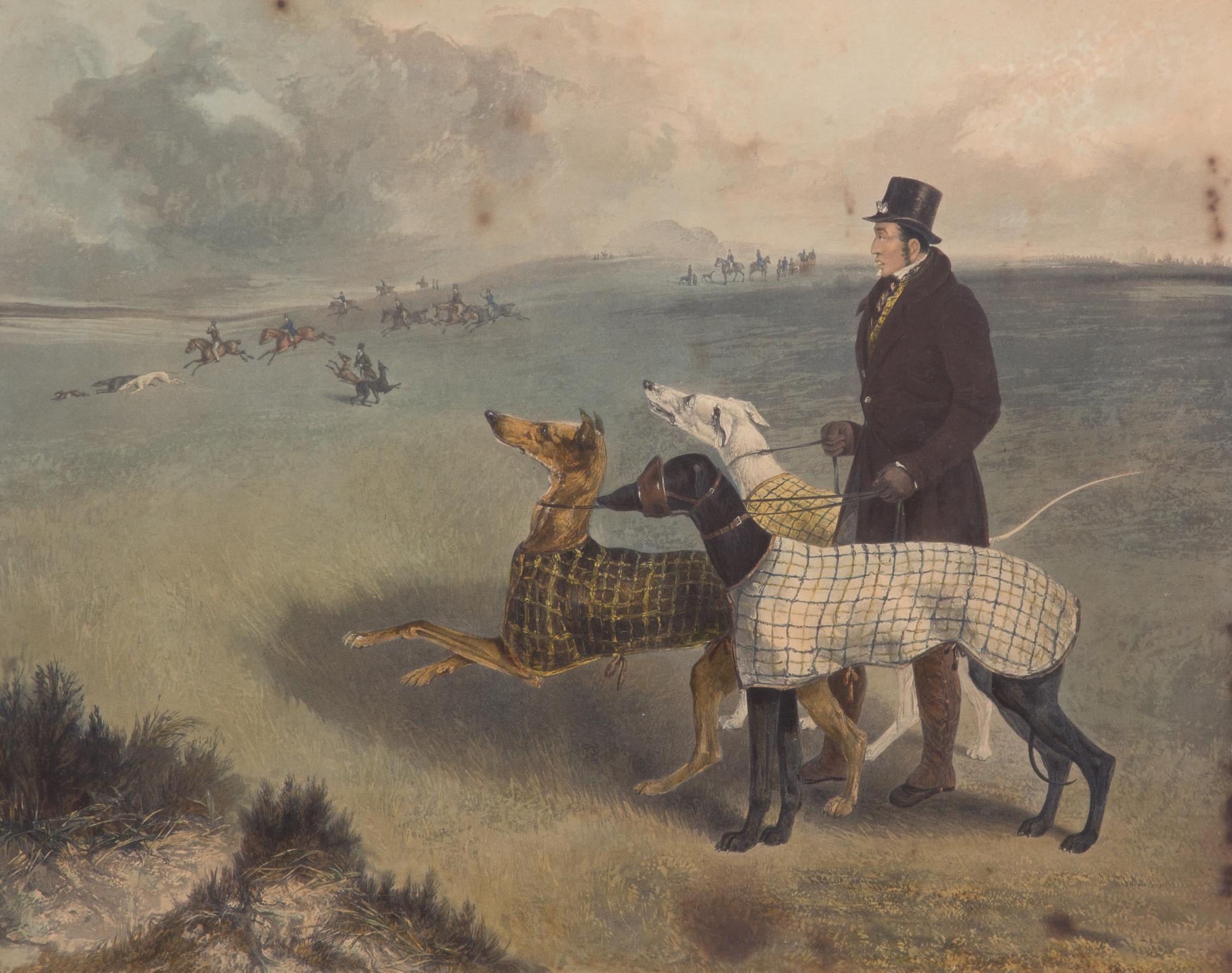 George Henry LAPORTE, after Image 13 3/4 x 17 1/4 inches. — Coursing: Plate 1, The First Turn - Coursing: Plate 2, ...Steady
