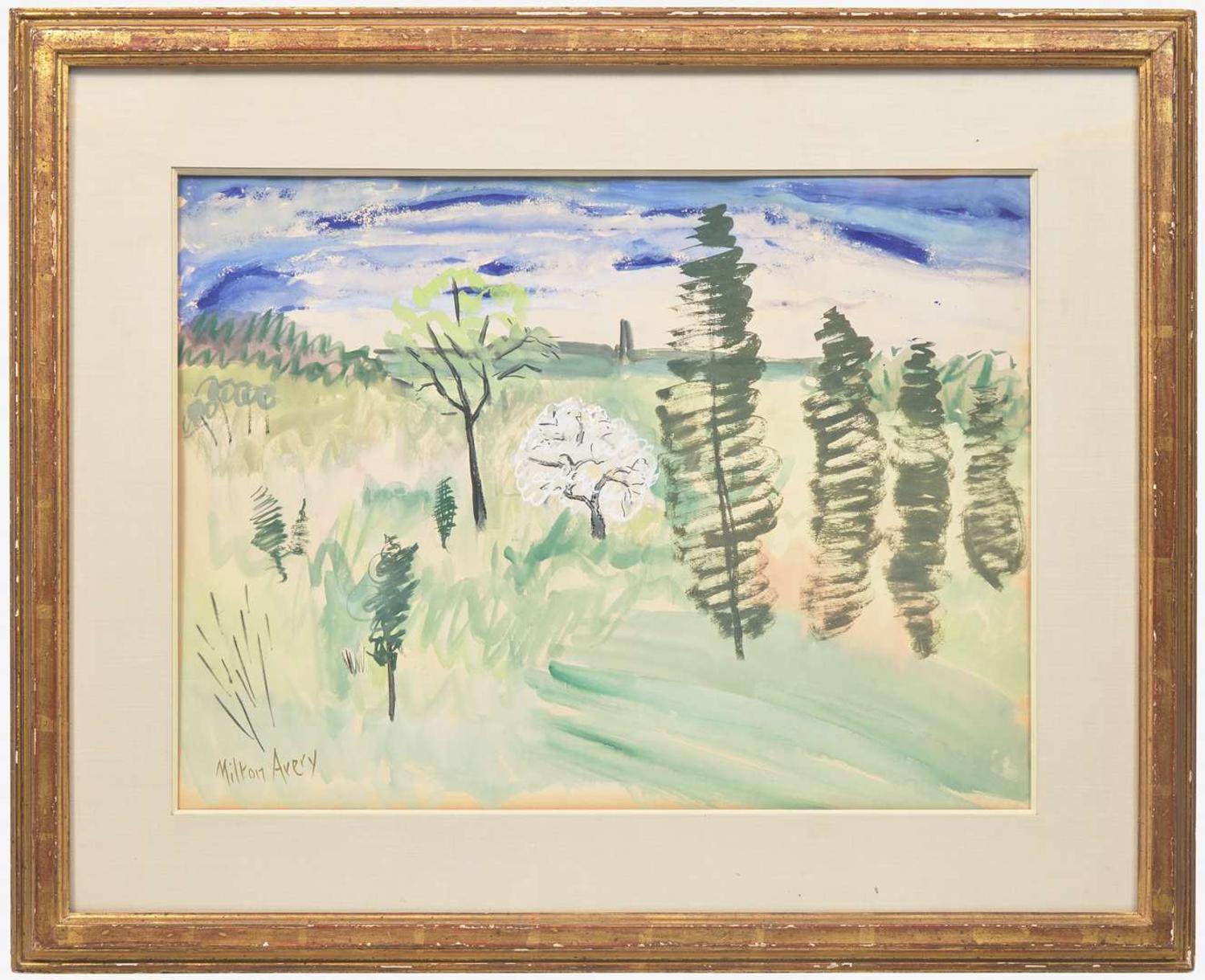 Milton Avery (American, 1885-1965) - Swirling Trees