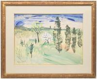Milton Avery (American, 1885-1965) - Swirling Trees