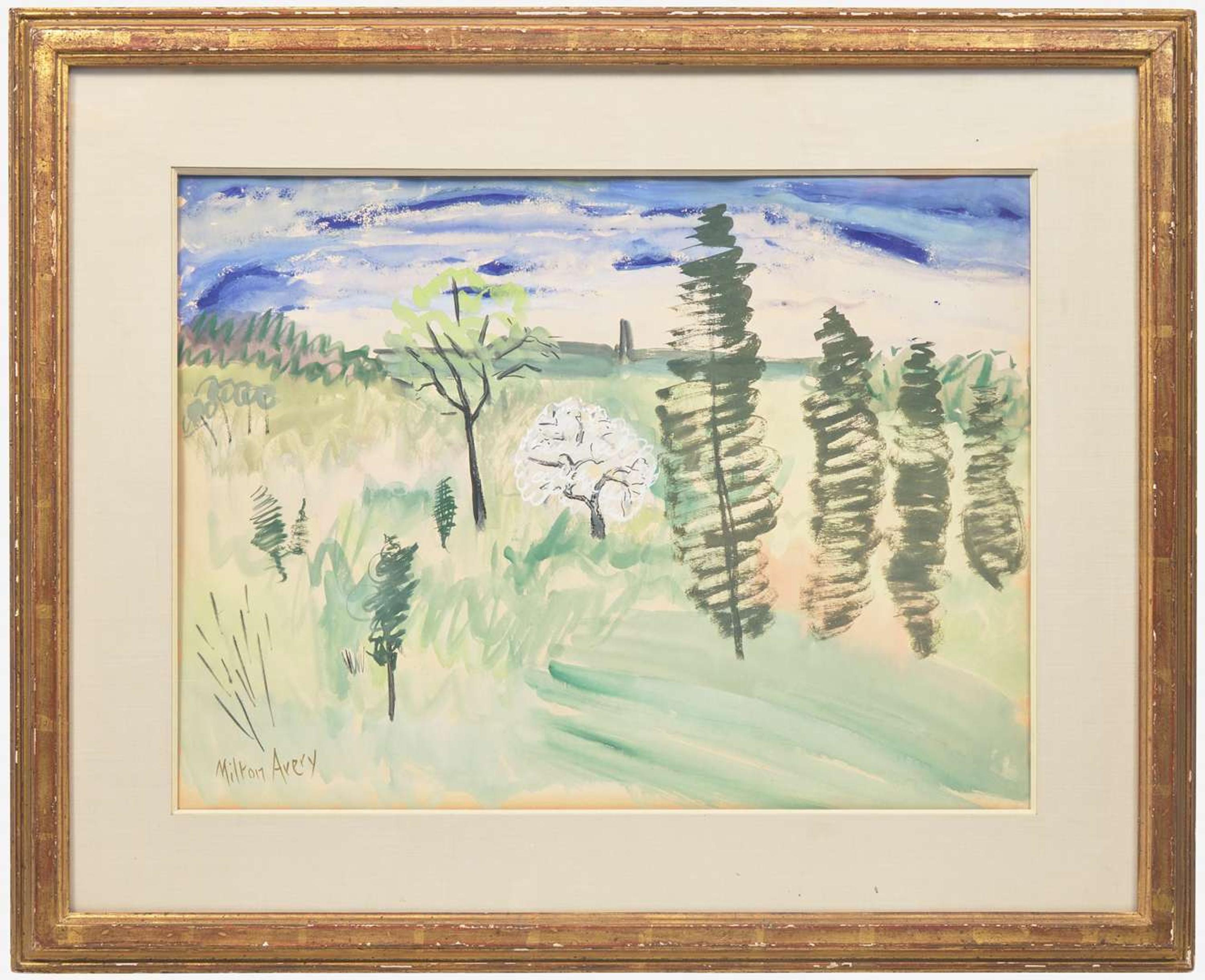 Milton Avery (American, 1885-1965) - Swirling Trees