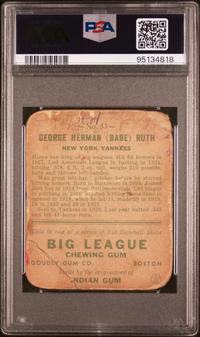 A 1933 Goudey Babe Ruth Baseball Card No. 53 (PSA Authentic)