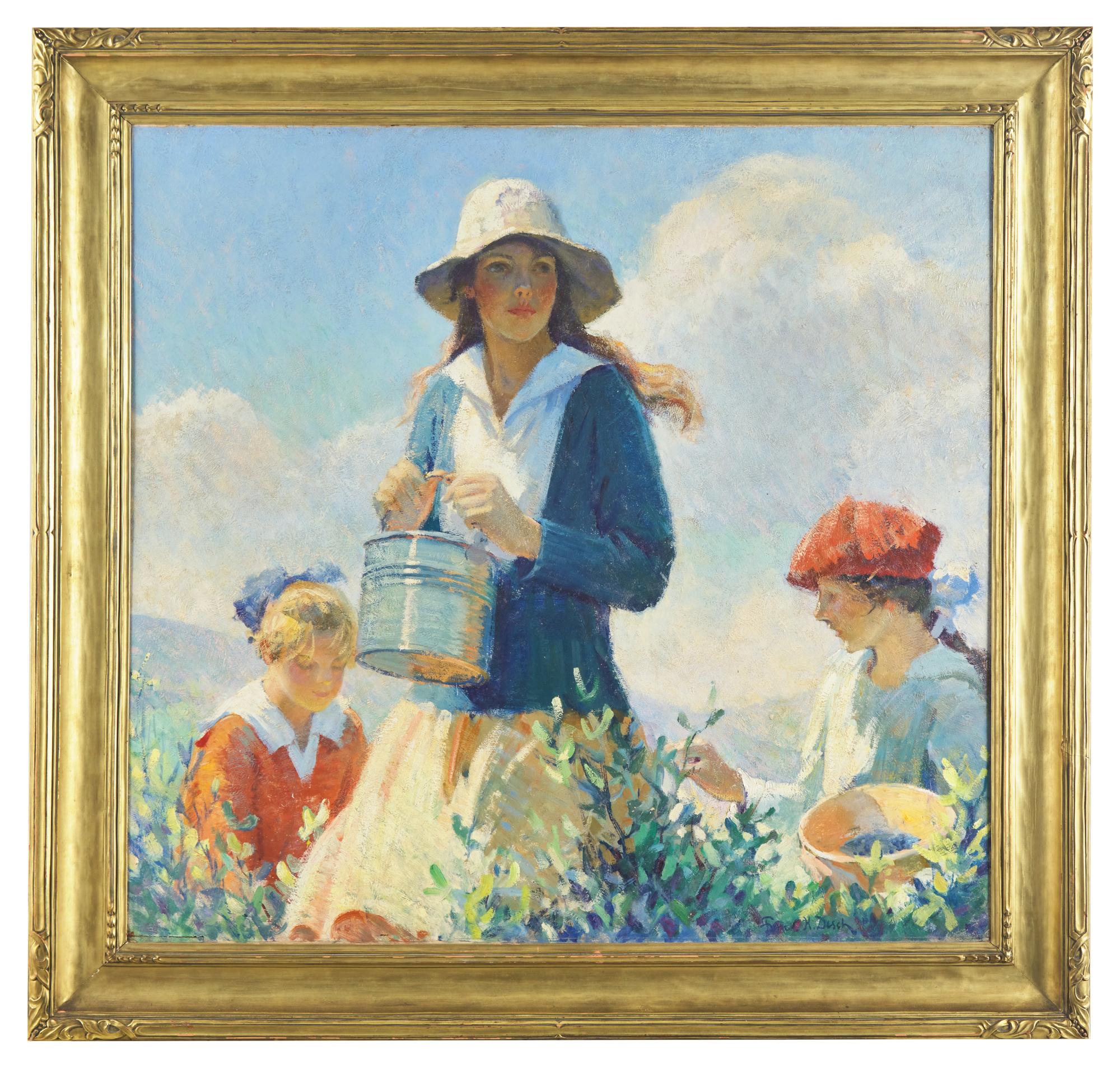 The Blueberry Pickers , c. 1920