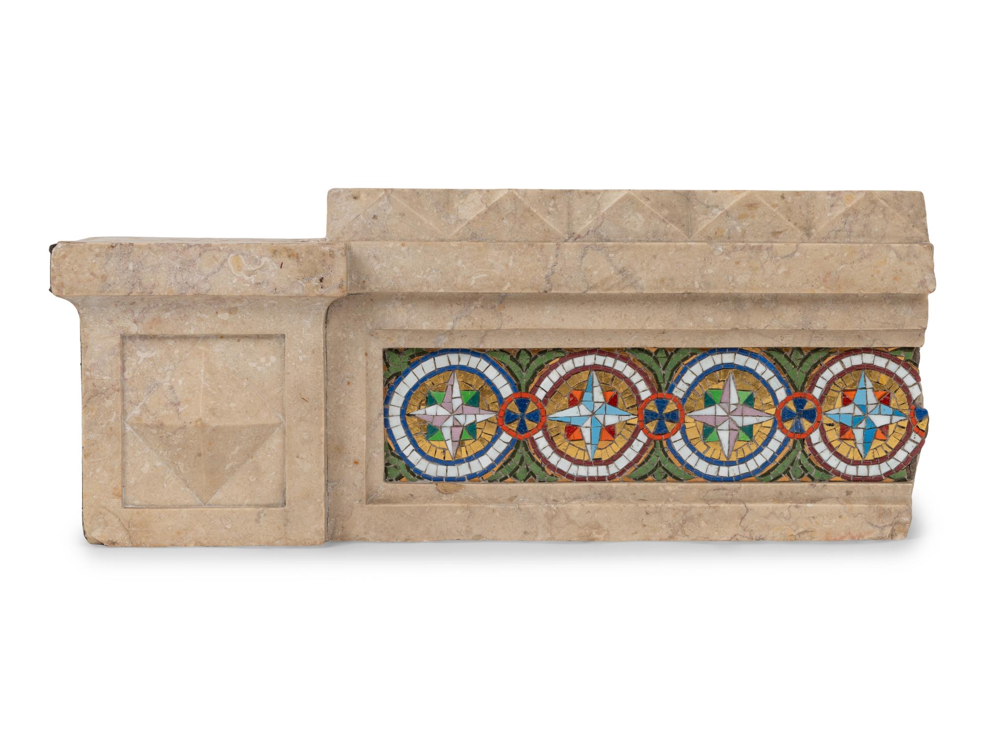 An American Mosaic-Inset Architectural Fragment