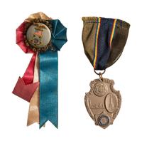 [MILITARIA INCLUDING THE CIVIL WAR]. A group of 8 items, incl. Confederate bond, southern newspaper, Union pay roster, signature of M. Genl. Sheridan, GAR pin and more.