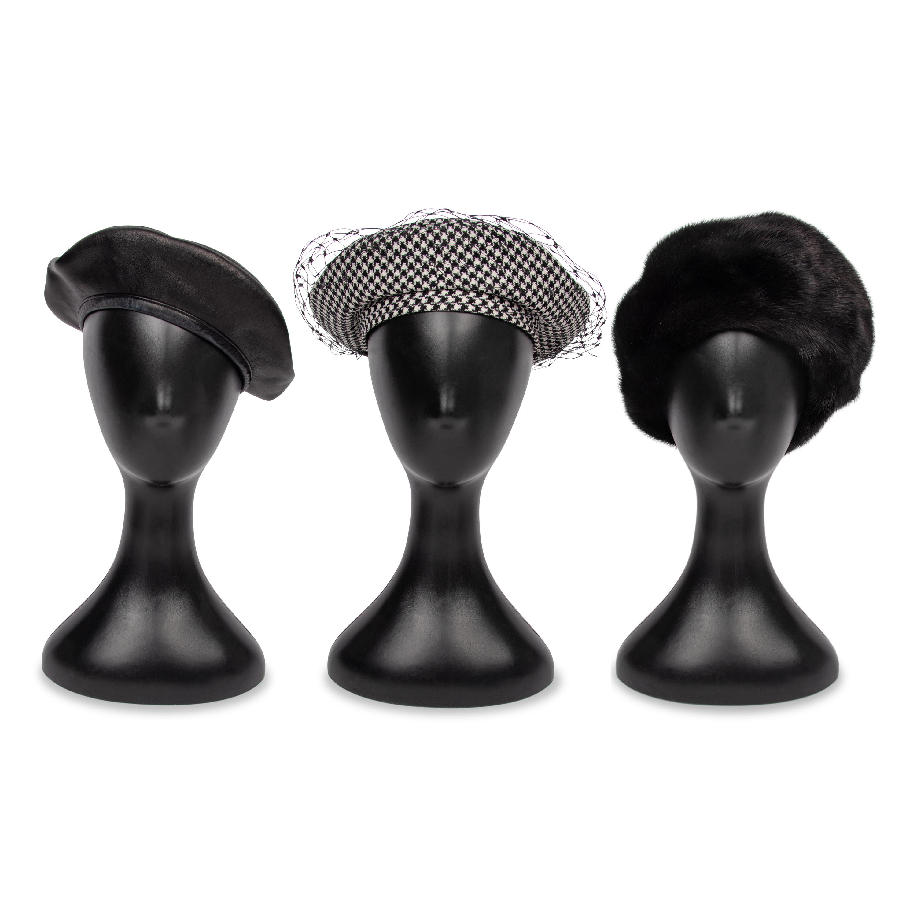 DIOR & DENNIS BASSO, THREE BERETS