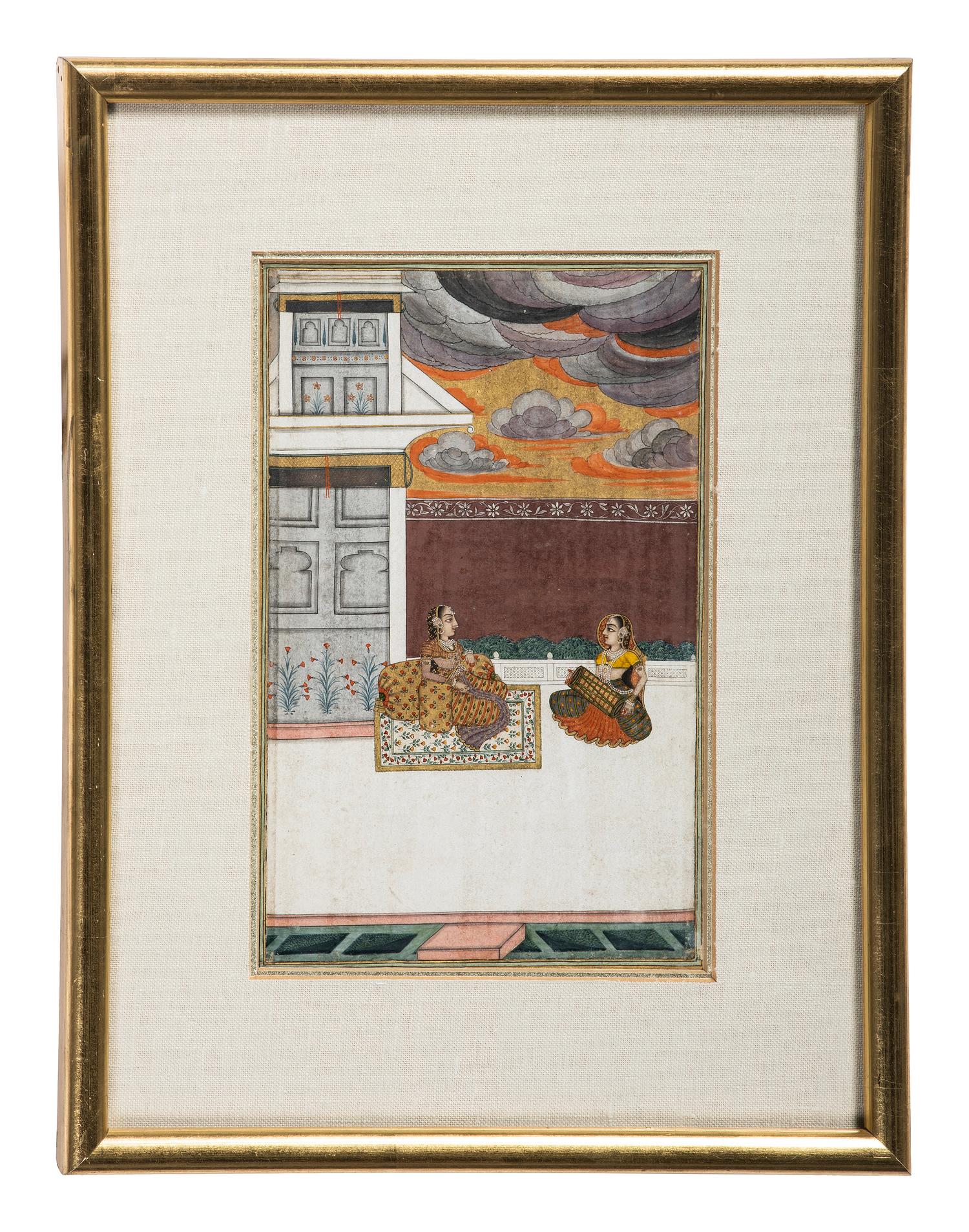 Four Indian Miniature Watercolors