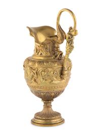 A Neoclassical Style Gilt Bronze Ewer