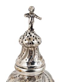 A Pair of German .800 Silver Muffineers — Unkown Maker, Late 19th Century