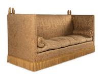A Three-Cushion Knole Sofa with Fortuny Upholstery