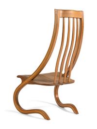 A Pair of Studio Craft Various Woods Side Chairs
