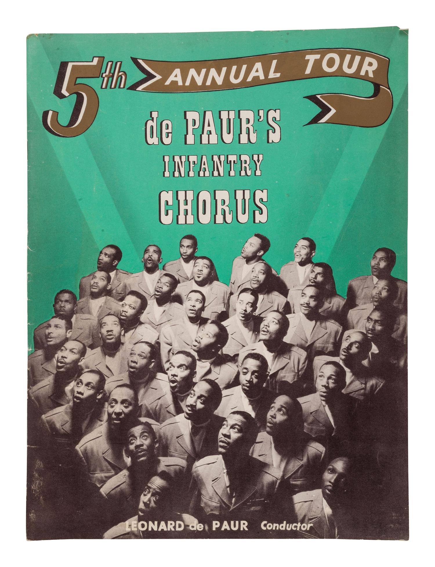 [MUSIC] -- [DE PAUR, Leonard (1914-1998)]. Concert program from the 5th Annual Tour of de Paur's Infantry Chorus. Spring 1951.