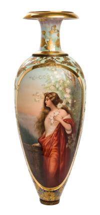 A Vienna Porcelain Urn — 19TH CENTURY