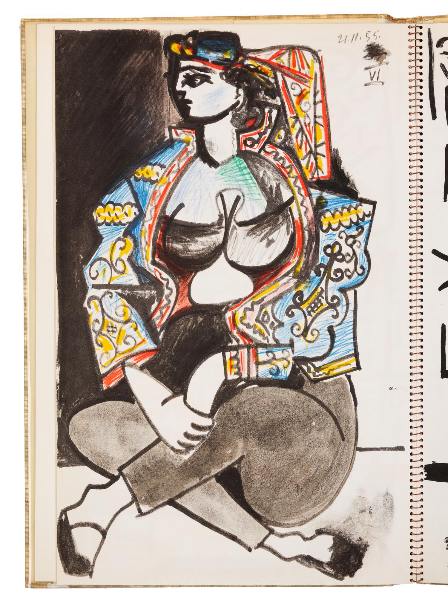 [ARTIST'S BOOK]. PICASSO, Pablo (1881-1973). Picasso's Sketchbook. New York: Abrams, 1960.