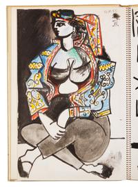 [ARTIST'S BOOK]. PICASSO, Pablo (1881-1973). Picasso's Sketchbook. New York: Abrams, 1960.