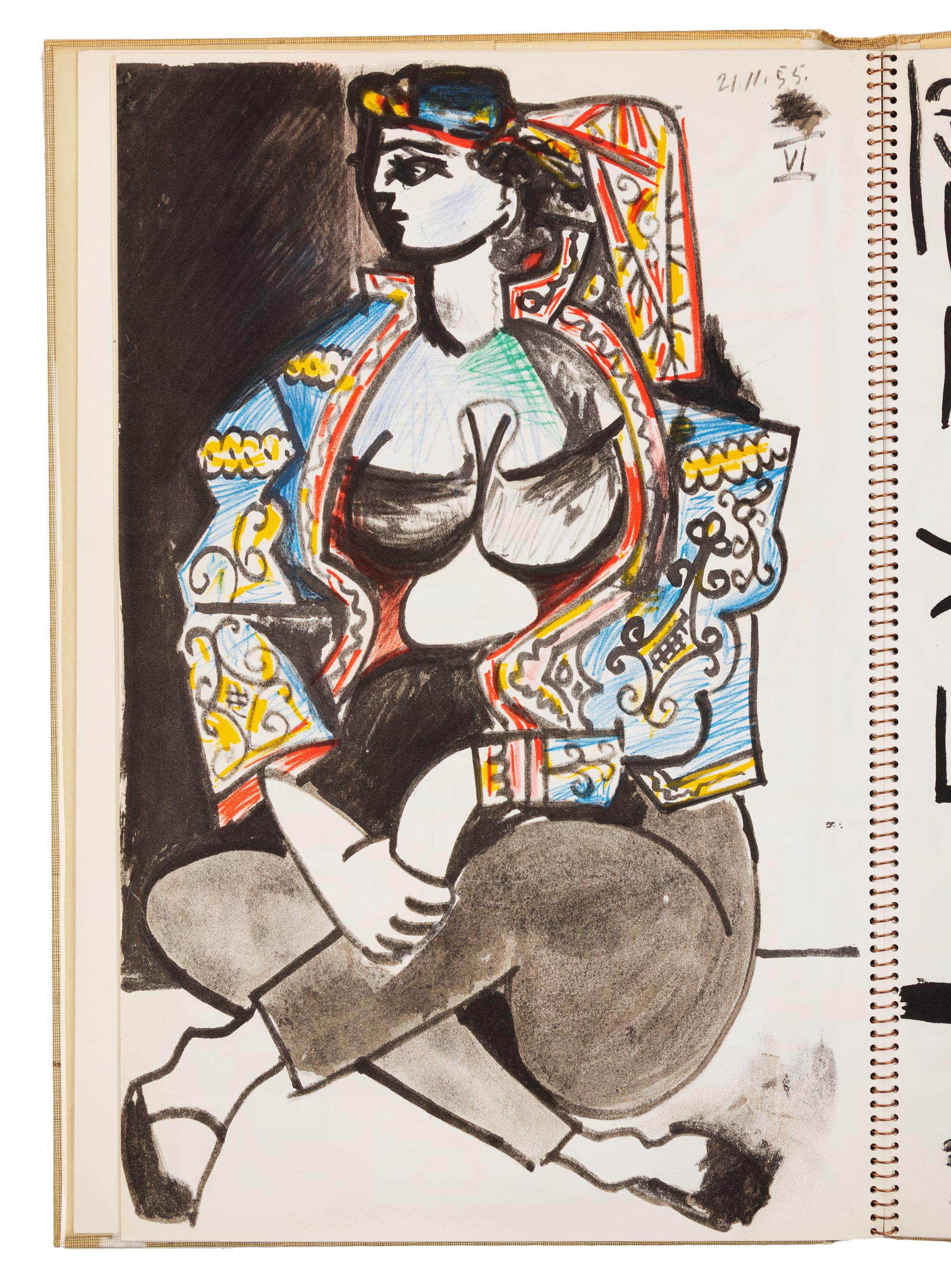 [ARTIST'S BOOK]. PICASSO, Pablo (1881-1973). Picasso's Sketchbook. New York: Abrams, 1960.