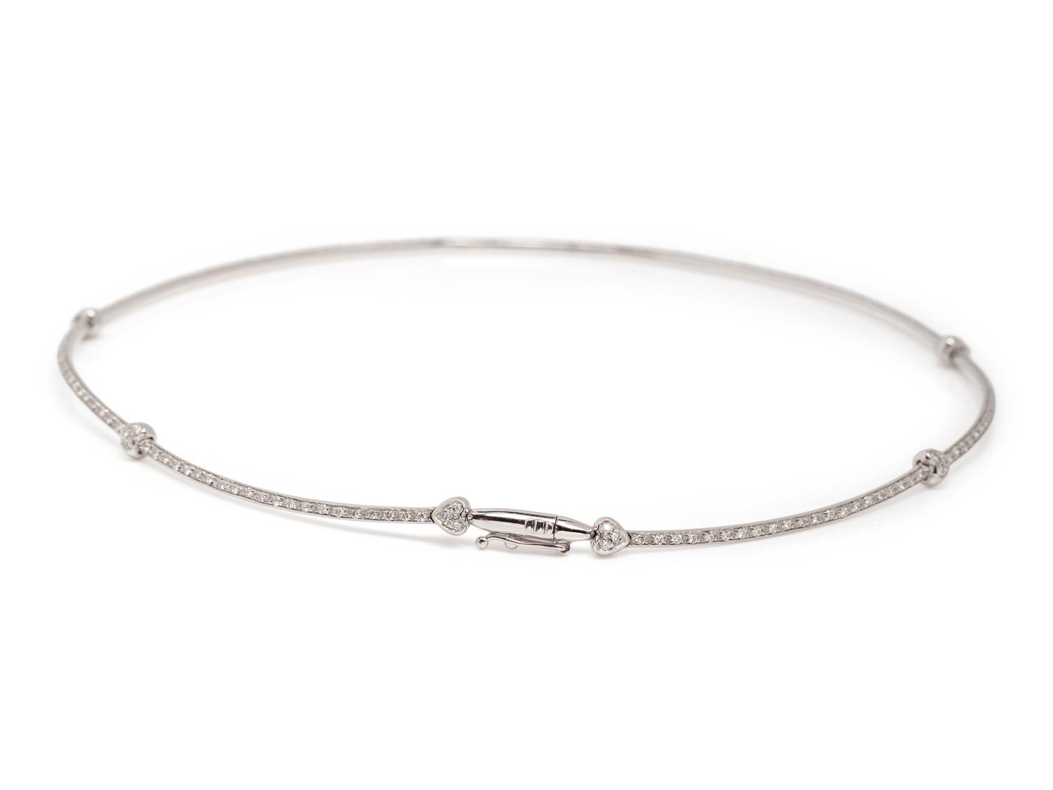 WHITE GOLD AND DIAMOND EARRINGS AND NECKLACE