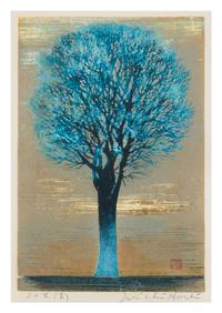 Hoshi Joichi, (1913-1979), Blue Tree