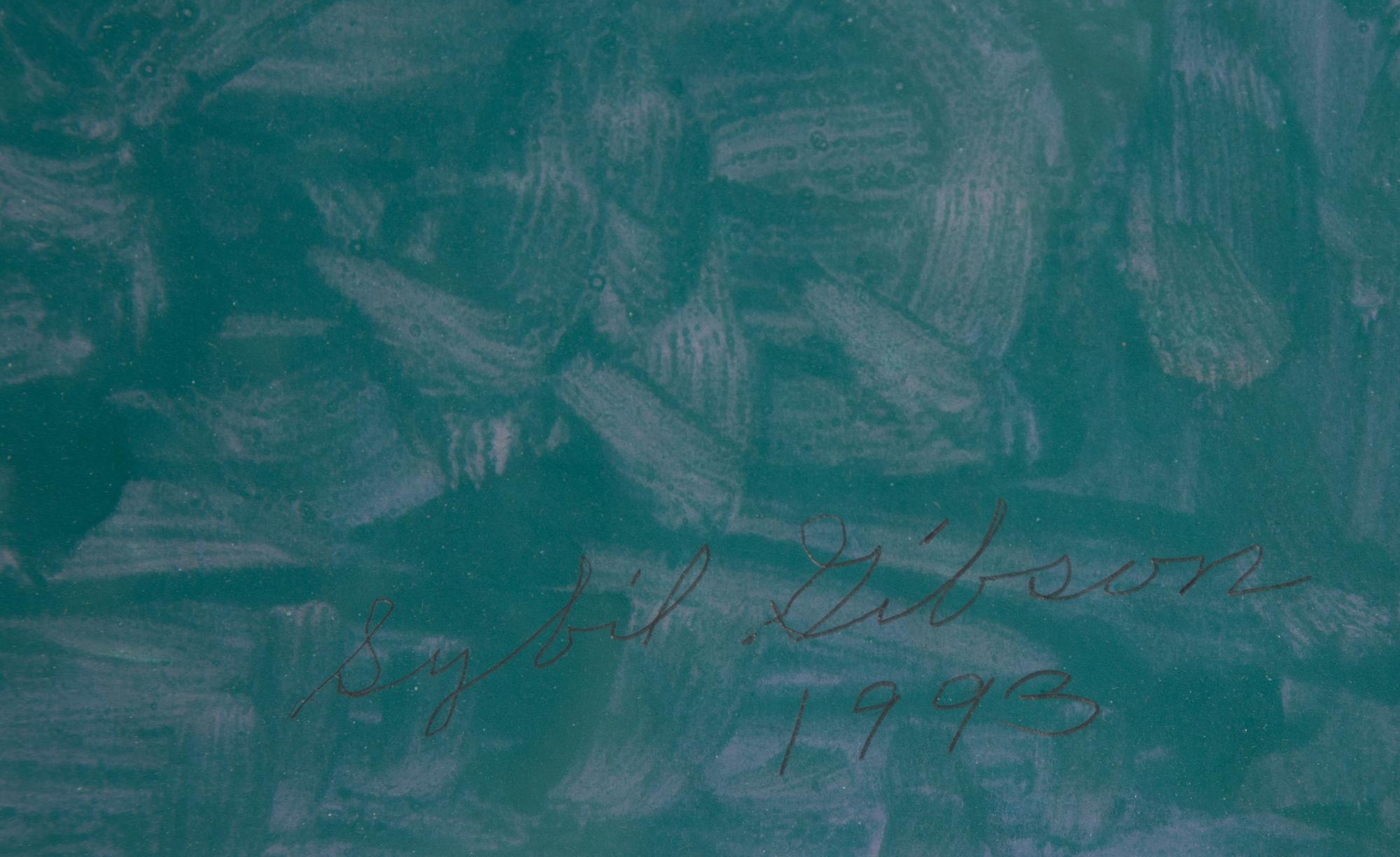 Self-portrait in Pink and Green
