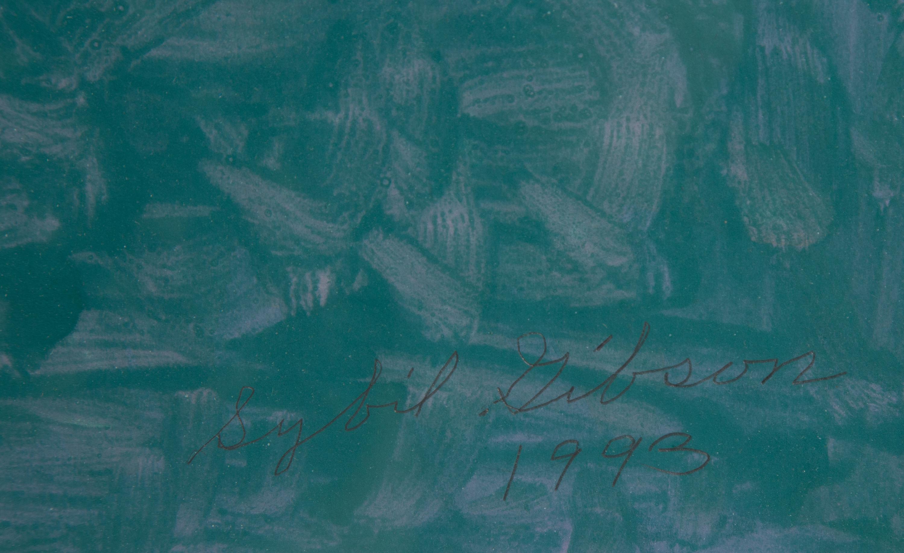 Self-portrait in Pink and Green