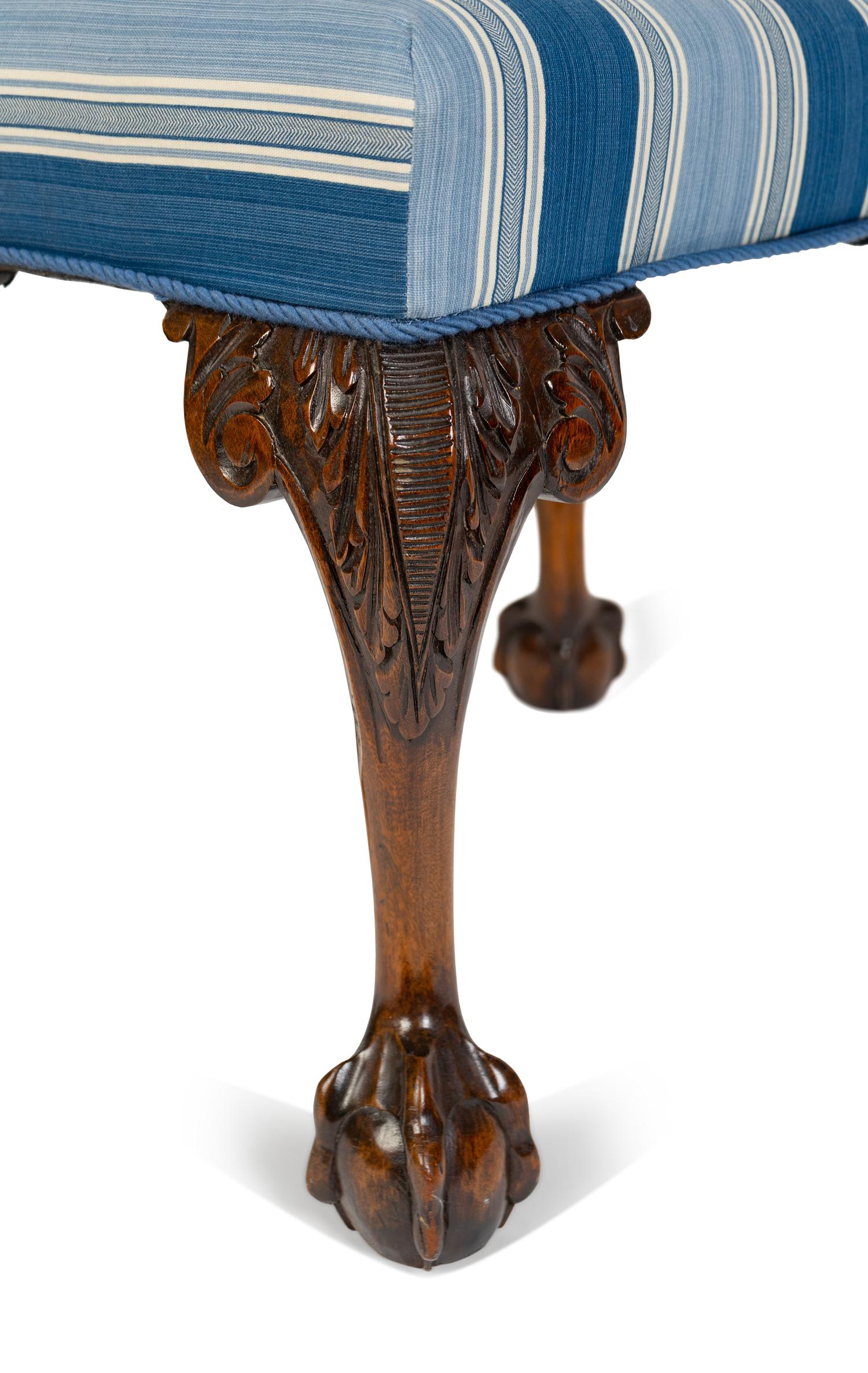 A George II Carved Mahogany Stool