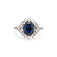 SAPPHIRE AND DIAMOND RING