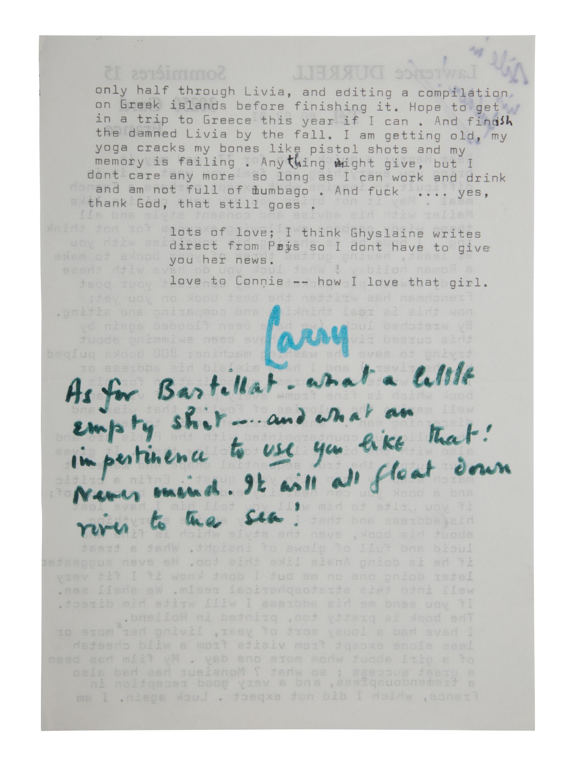 DURRELL, Lawrence (1912-1990). Cefalu . London: Editions Poetry, 1947.