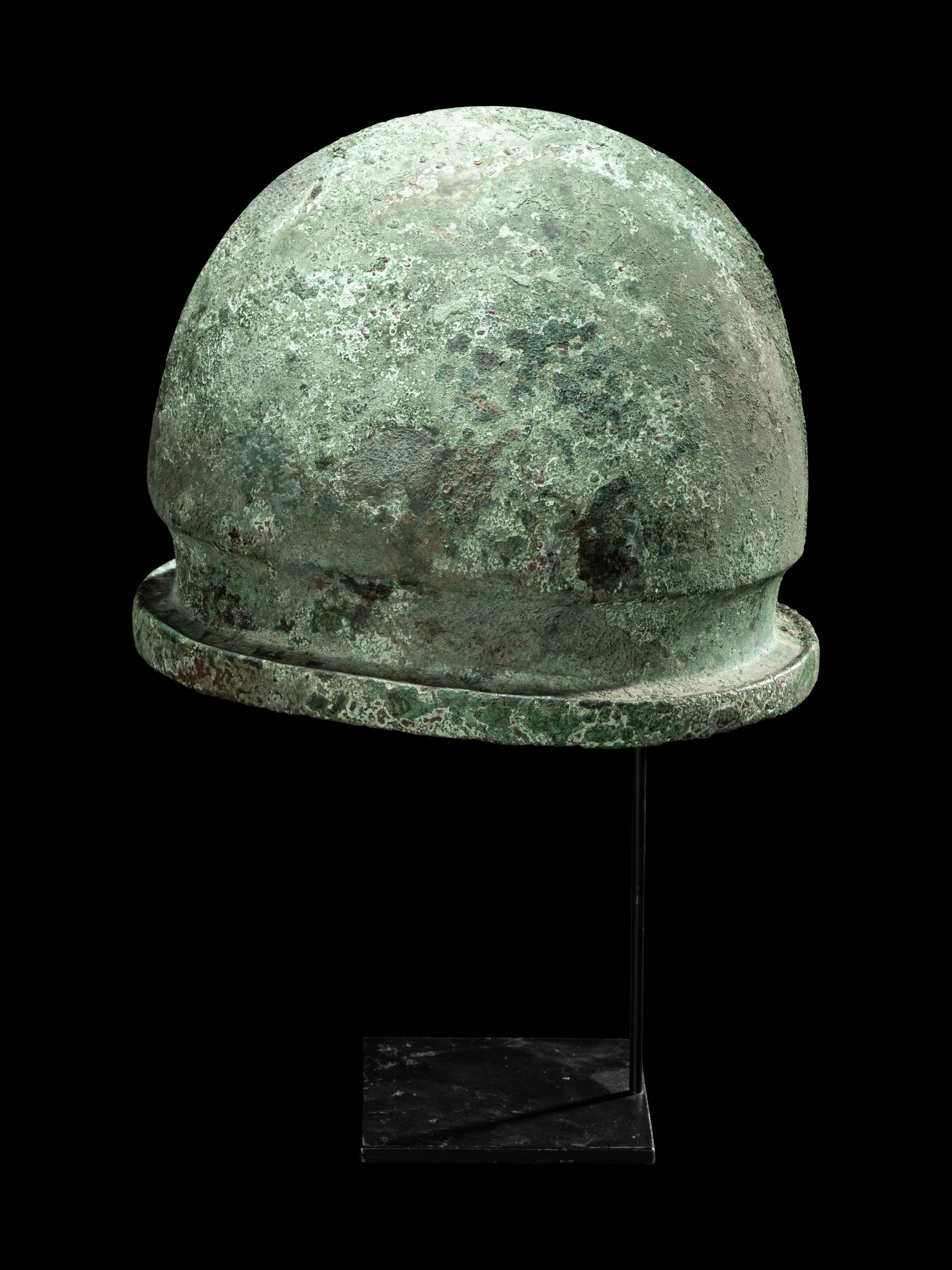An Etruscan Bronze Negau Helmet