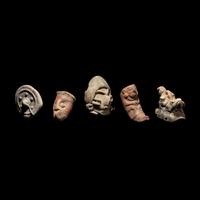 Five Pre-Columbian Terracotta Zoomorphic Fragments