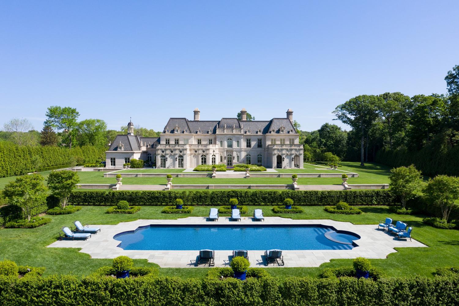 A Ralph Lauren Silvered Bronze-Mounted Marble-Top Ebonized Commode