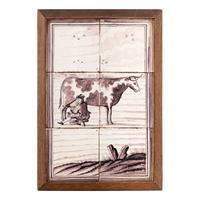A Dutch Delft Tile Scene